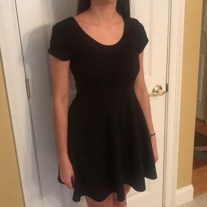 Black scoop dress